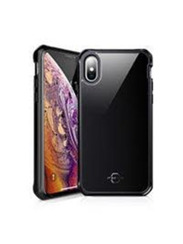 ITSKINS HYBRID GLASS cover for iPhone XS / X®. Black