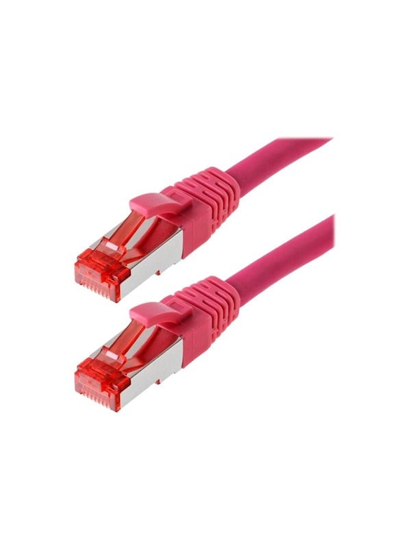 Helos patch cable - 1 m - magenta - Rosa - 1meter