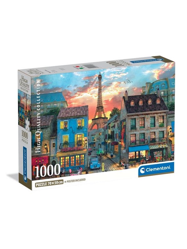 Clementoni Puzzle 1000 Pcs CB High Quality Collection Streets Of Paris