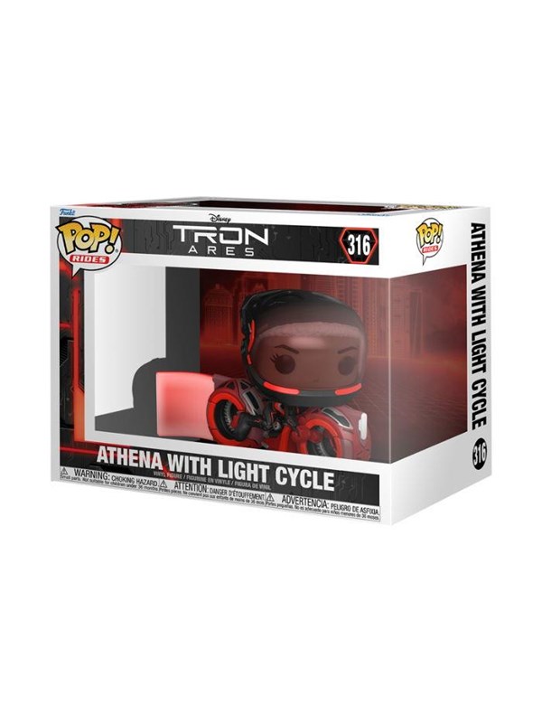 Figurine mit leuchtendem Motorrad Funko Disney Tron Ares Athena