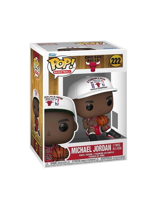NBA - Chicago Bulls - Michael Jordan (3x in a Row) Vinyl Figur 222 - Funko Pop! Figur - Funko Shop Deutschland - Lizenzierter Fanartikel