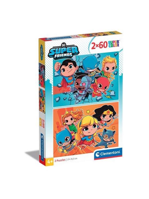 Clementoni Puzzle WB DC Super Friends 2x60 pieces Boden