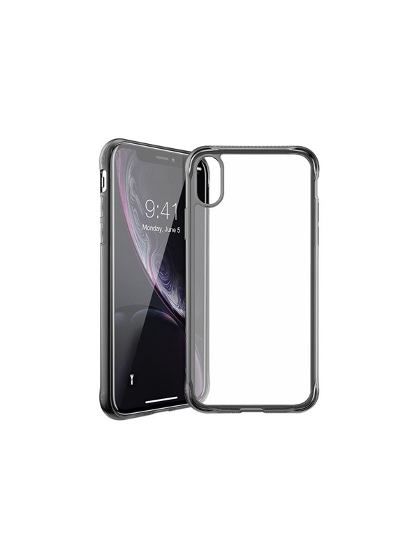 ITSKINS NANO ICE cover for iPhone XR®. Black and transparent