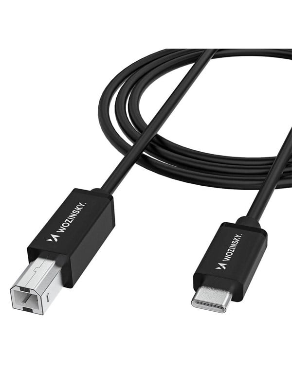 Wozinsky WKDDY1S USB-B - USB-C Cable 1m - Black