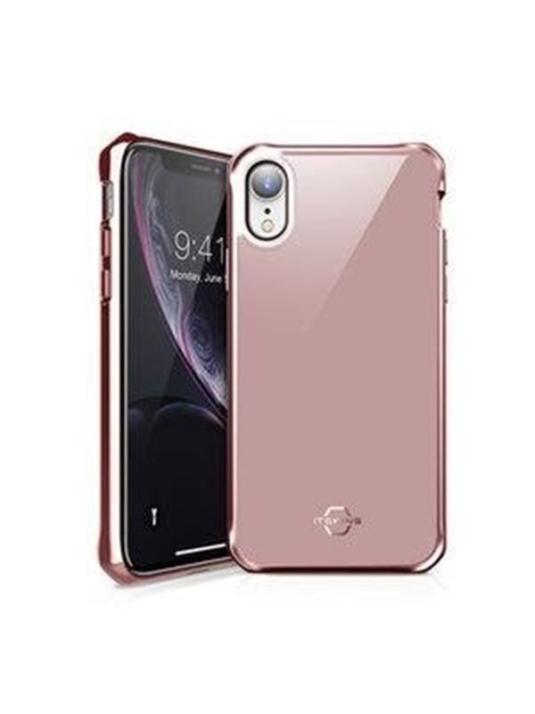 ITSKINS HYBRID GLASS cover for iPhone XR®. Rose