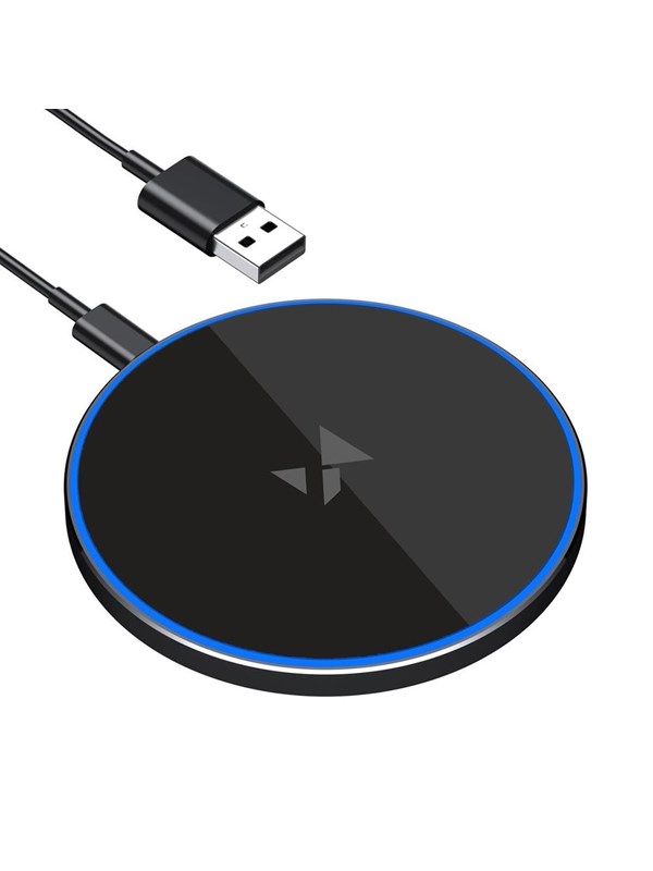 Wozinsky WLI-01Y 15W Qi Inductive Charger with USB-C Cable - Black