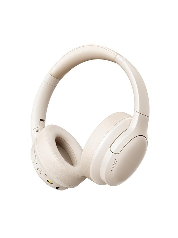 Baseus Bass BH1 Lite Wireless On-Ear Bluetooth 6.0 Headphones - White