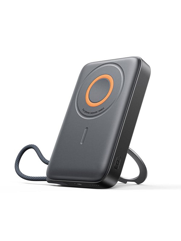 Joyroom JR-PBM02 Powerbank 22.5W 10000mAh 3in1 Magnetic Inductive Compatible with MagSafe with Built-in Cable - Black Powerbank (Akku) - schwarz - 10000 mAh