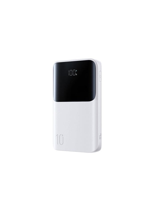 Joyroom JR-QP191 Star Series Mini 10000mAh 22.5W Powerbank with Digital Display - White Powerbank (Akku) - Weiß - 10000 mAh