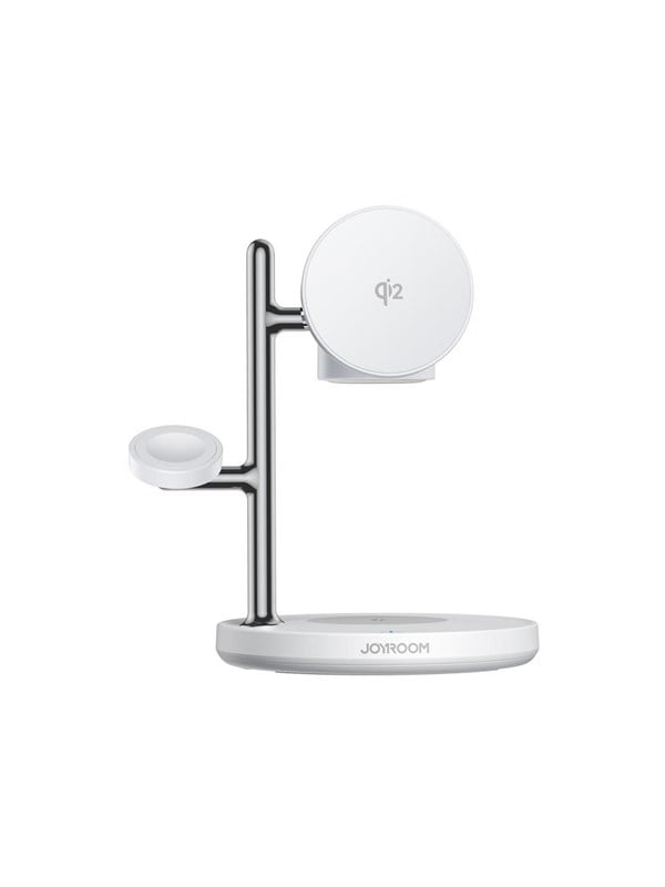 Joyroom JR-W23 Qi2 4-in-1 desktop charger with built-in inductive night light - white