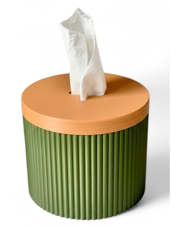 Simiu Paper Dispenser - Round - Olive GreenBeige - 135cm