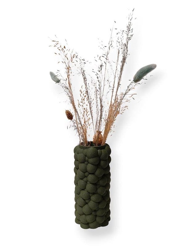 Simiu PUFFRA - Vase - 20cm - Olive