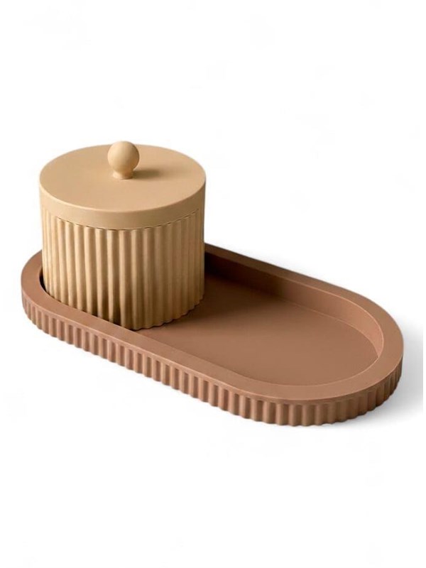 Simiu ROYAL TRAY - BeigeMocha - 21cm