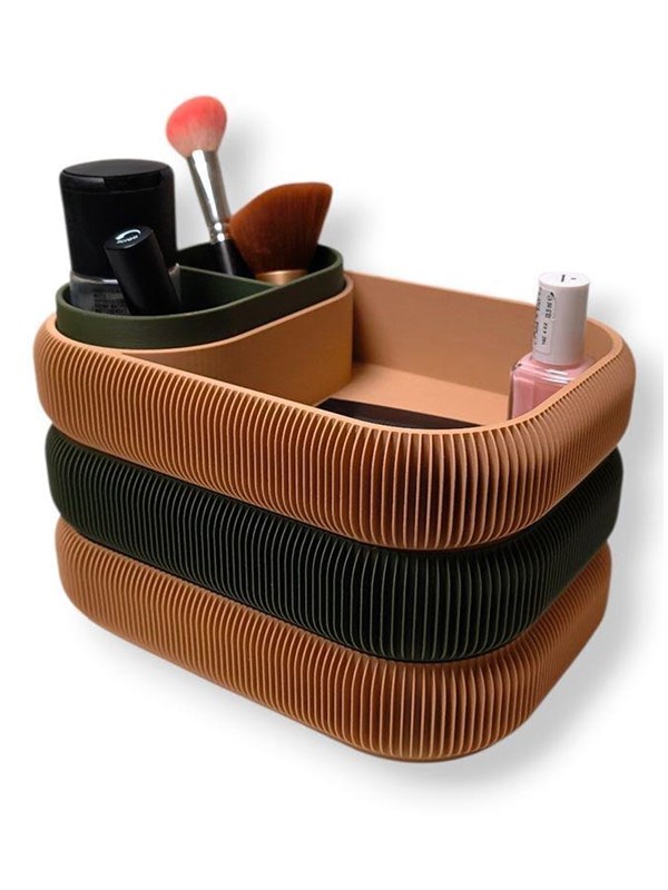 Simiu STACKSEY - Makeup Stand - Large - OliveBeige - 22 x 14cm