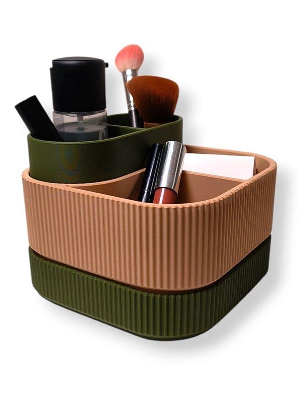 Simiu STACKSEY CUBE - Makeup Stand - OliveBeige - 13 x 16cm