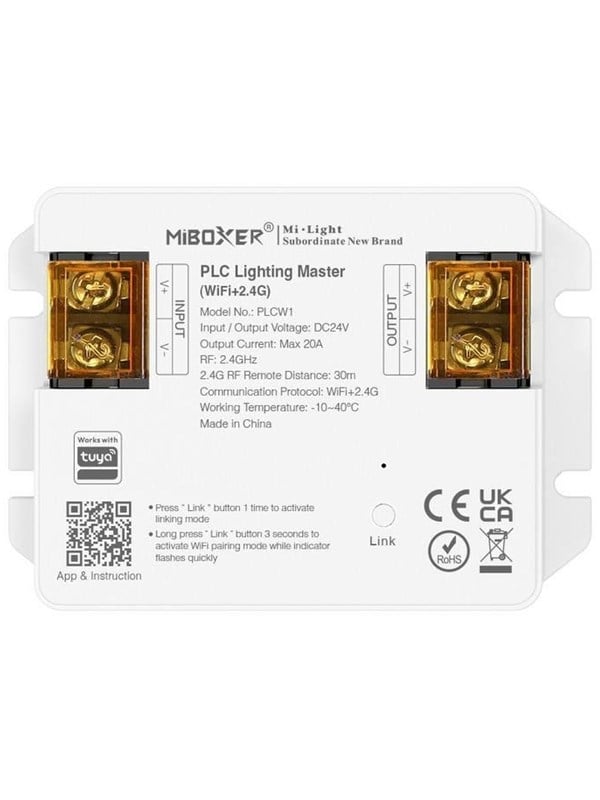 Miboxer WiFi Controller - DC24V - WiFi - 2.4GHz RF - PLC