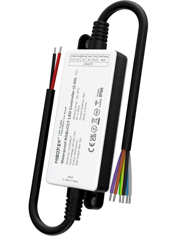 Miboxer LED Controller - RGB-CCT - DC12/24V - 2.4GHz RF - 12A