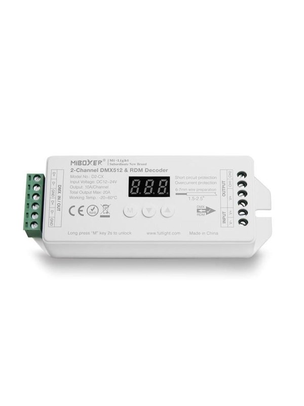 Miboxer LED Controller - DC12/24V - DMX512 (D2-CX)