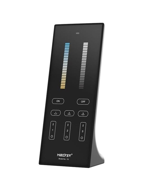 Miboxer Fjernbetjening - Sort - CCT - 3 Zoner - 2.4GHz RF