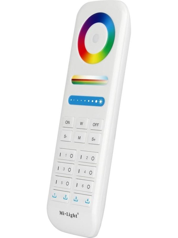 Miboxer Fjernbetjening - RGB-CCT - 6 Zoner - 2 Scener - 2.4GHz RF