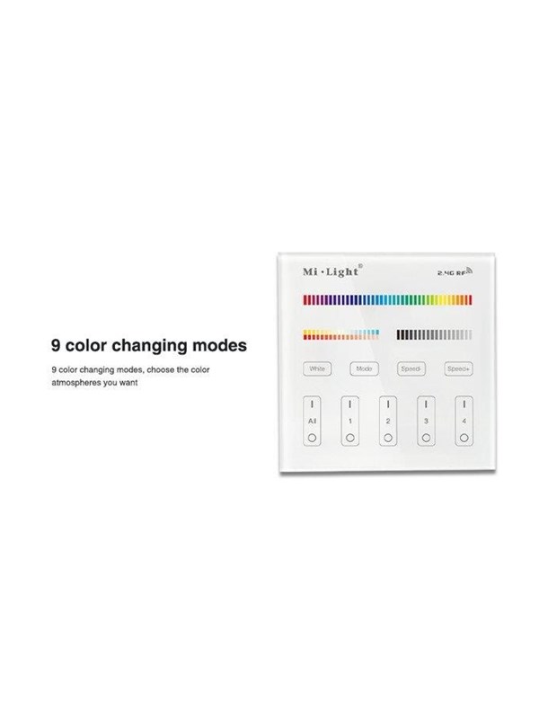 Miboxer Fjernbetjening - RGB-CCT - 3V - 4 Zoner
