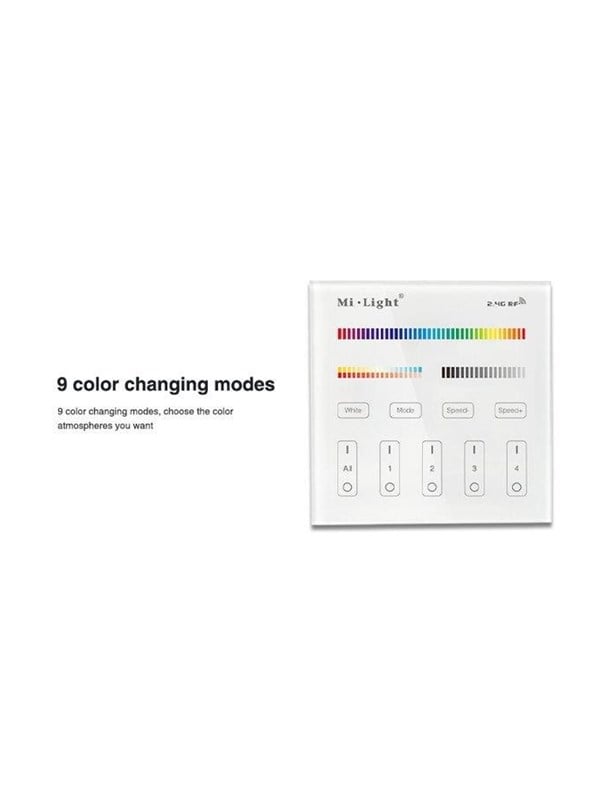 Miboxer Fjernbetjening - RGB-CCT - 4 Zoner