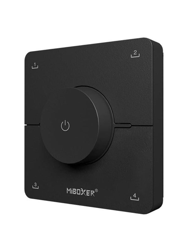 Miboxer Fjernbetjening - Roterende Hjul - Sort - CCT - 4 Scener - 2.4GHz RF