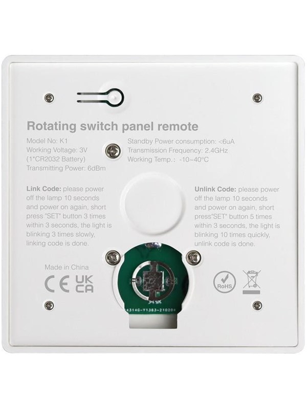 Miboxer Fjernbetjening - 2.4GHz RF - 3V - 4 Zoner