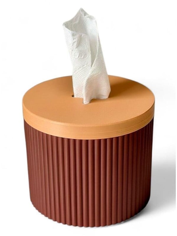 Simiu Paper Dispenser - Round - Bordeaux RedBeige 135cm