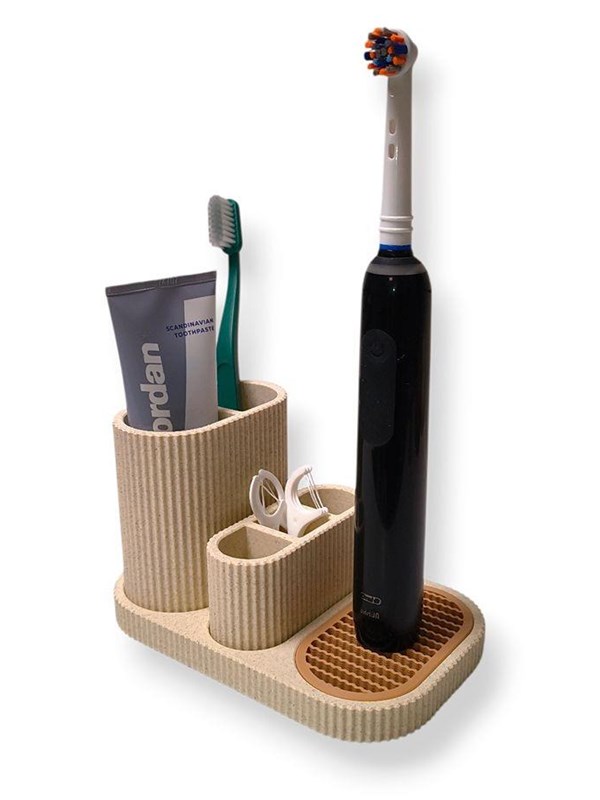 Simiu DENTIA - Oral-B Toothbrush Storage - MarbleBeige