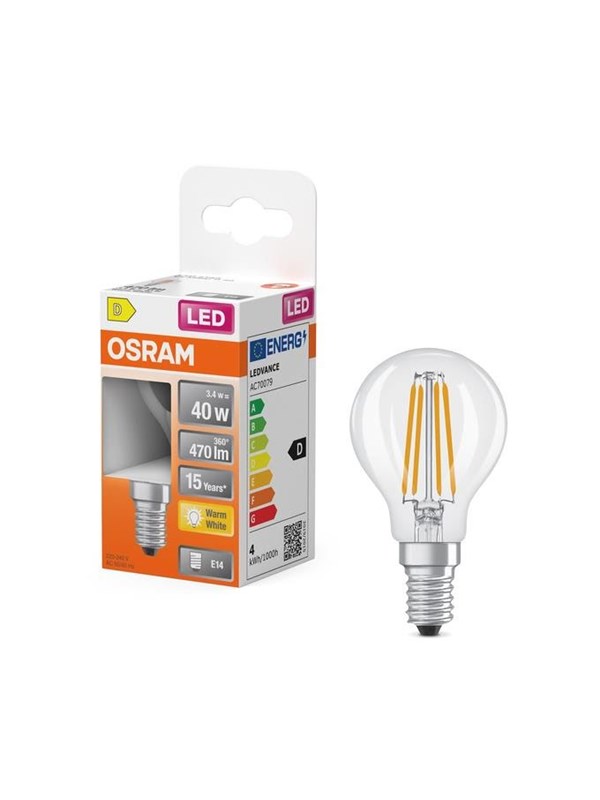 LDV 854468759 - LED-Lampe Star E14, 3,4 W, 470 lm, 2700 K, Filament