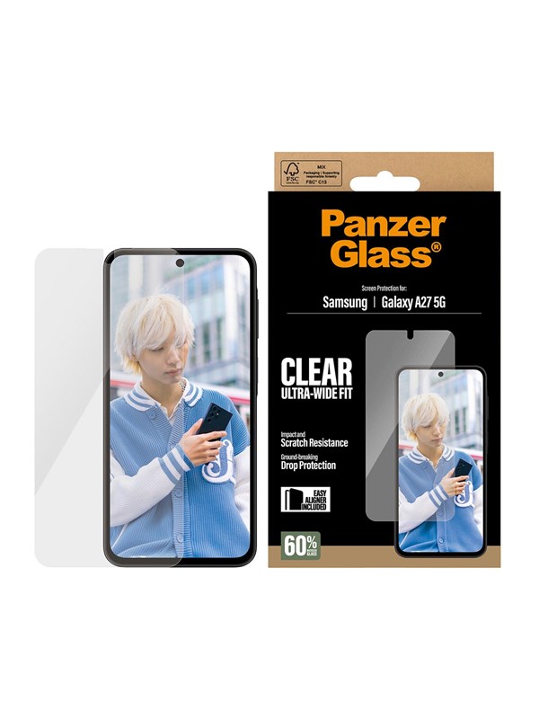Image of PanzerGlass Screen Protector Samsung Galaxy A27 | Ultra-Wide Fit w. EasyAligner