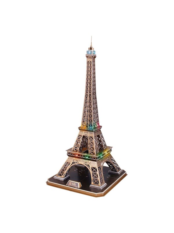 Cubic Fun 3D Puzzle Eiffel Tower with LED Lighting 3D Puzzle