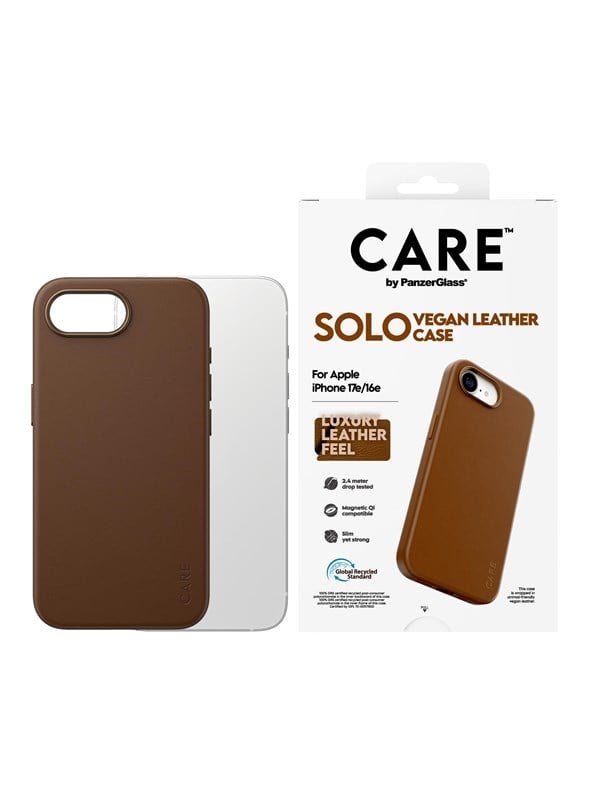 CARE by PanzerGlass Solo Case Brown iPhone 17e | 16e