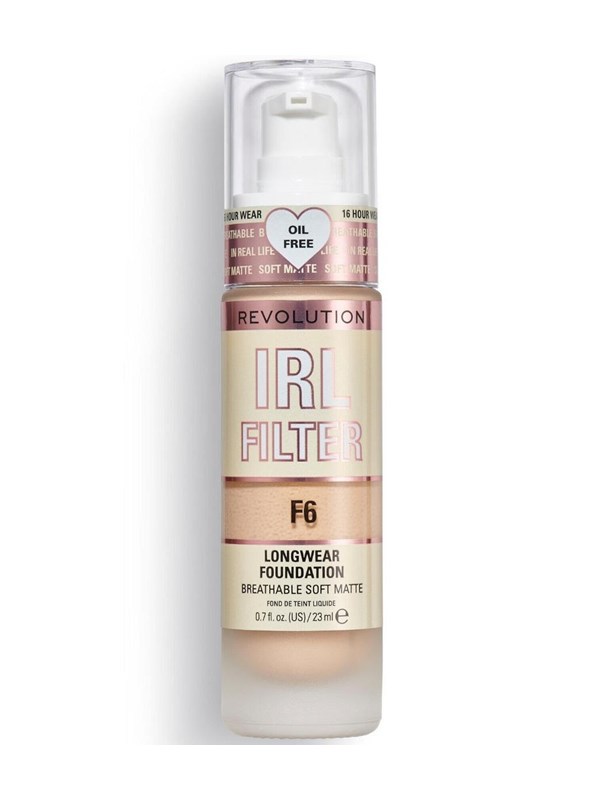 Makeup Revolution Long Wear Cream Foundation 23 ml.- F6 medium beige