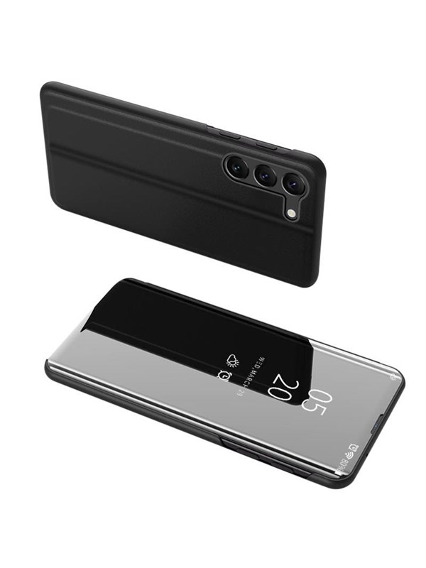 Hurtel Clear View Case Cover for Samsung Galaxy S23+ Flip Cover Black