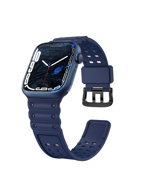 Hurtel Strap Triple Protection for Apple Watch 38 / 40 / 41 mm Band Bracelet - Navy Blue