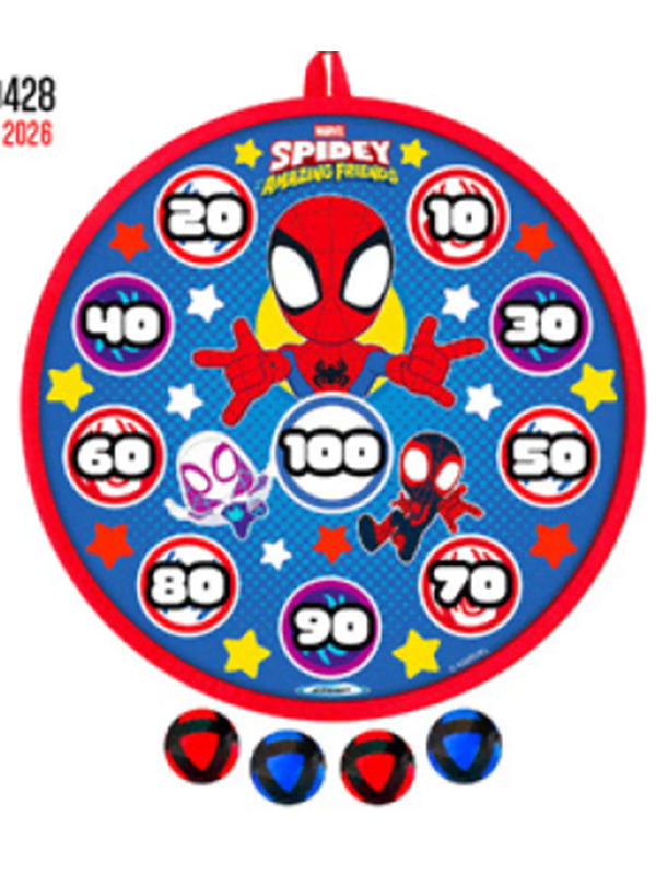 Spidey and His Amazing Friends Darts balls target game 28cm SPIDEY