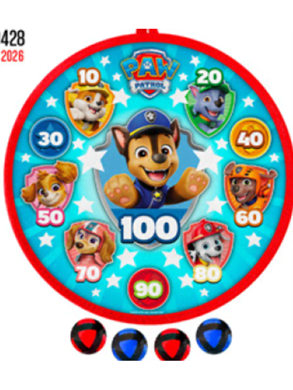 Paw Patrol Darts balls target game 28cm PAW PATROL