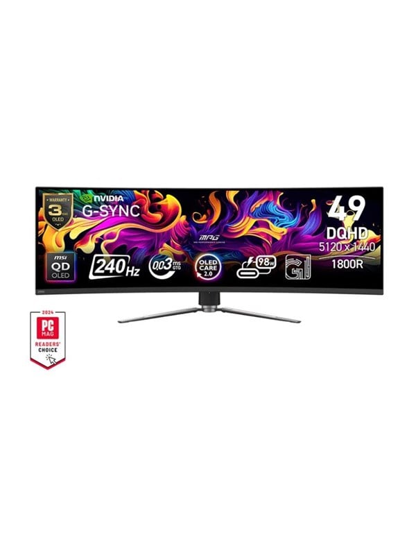49" MSI MPG 491CQPX QD-OLED - 5120x1440 - 240Hz - QD-OLED