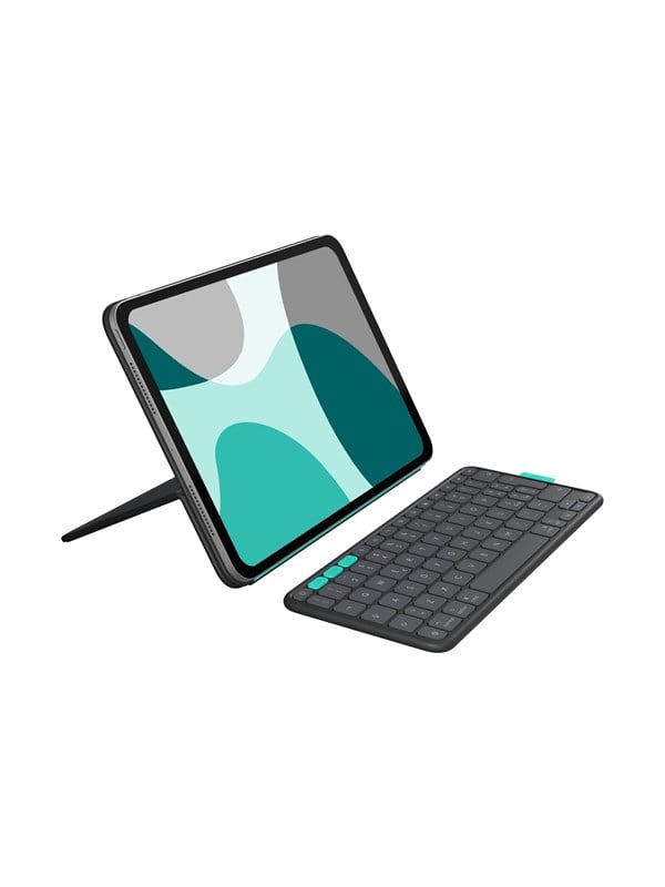 Logitech Flip Folio - keyboard and folio case full size - QWERTZ - German - graphite Input Device - Tastatur & Folio-Set - Deutsch - Grau