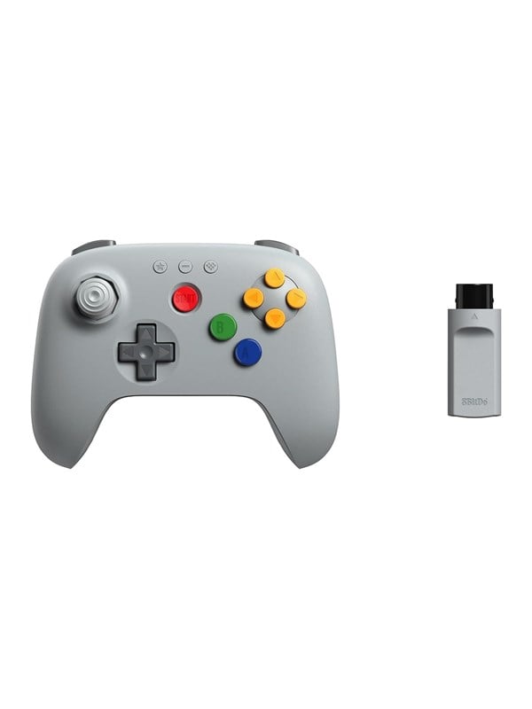 8BitDo 64 Wireless 2.4G - Classic Grey - Wireless Controller - Nintendo 64