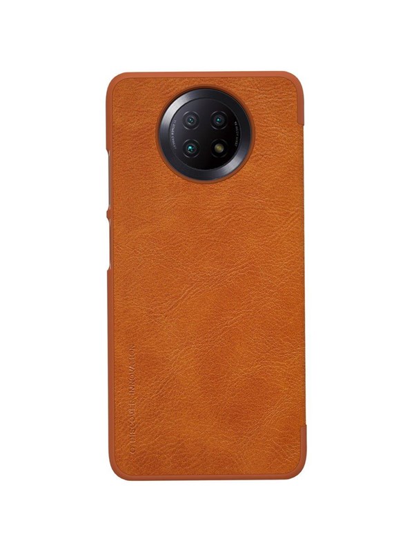 Nillkin Qin Leather Holster Case for Xiaomi Redmi Note 9T 5G Brown