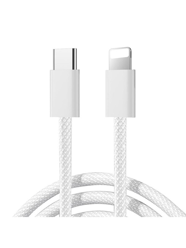 Joyroom S-A45 Ben Series 30W Cable (USB-C - Lightning) Braided 1m - White