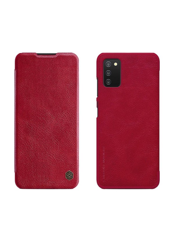 Nillkin Qin Leather Holster Case for Samsung Galaxy A03s Red