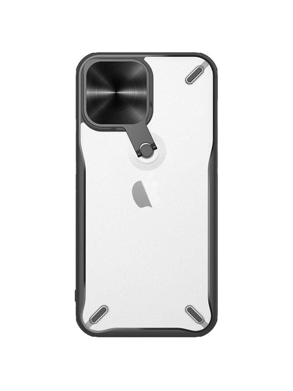 Nillkin Cyclops Case Rugged Case with Camera Cover and Foldable Stand for iPhone 13 Pro black