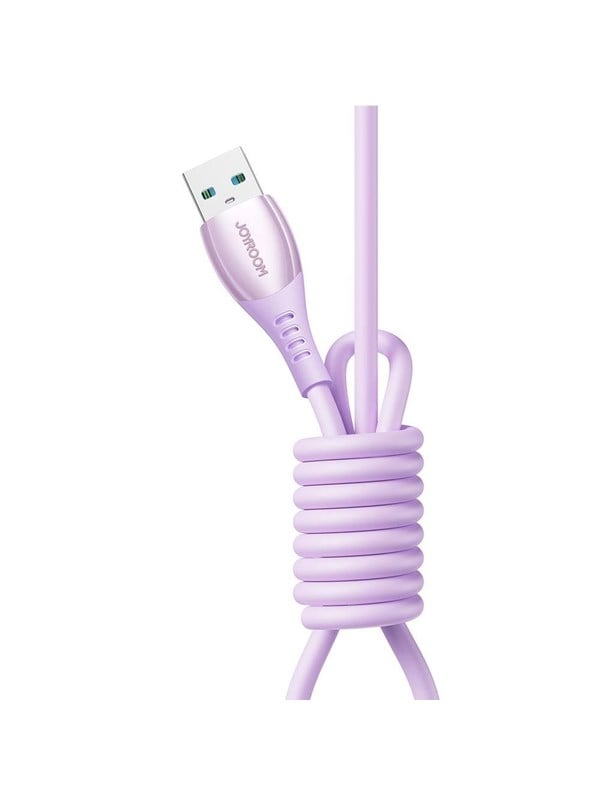 Joyroom S-A59 Vibrant Series 3A USB-A - USB-C Cable 1.2m - Purple