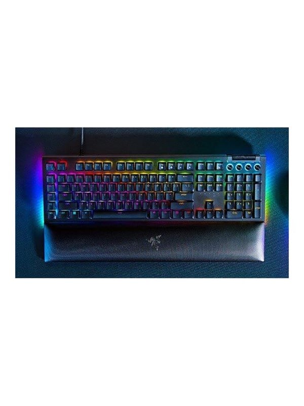 Razer BlackWidow V4 - Green Mechanical (Clicky) - Gaming Tastatur - Full-Size - Englisch (US) - Schwarz