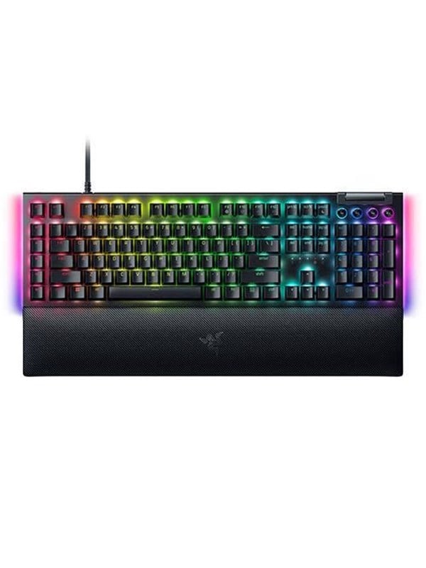 Razer BlackWidow V4 - Green Mechanical (Clicky) - Gaming Tastatur - Full-Size - Französisch - Schwarz