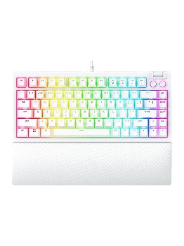 Razer BlackWidow V4 75% Hotswap - Tactile Mechanical - Gaming Tastaturen - ohne Numpad - Englisch (US) - Weiss